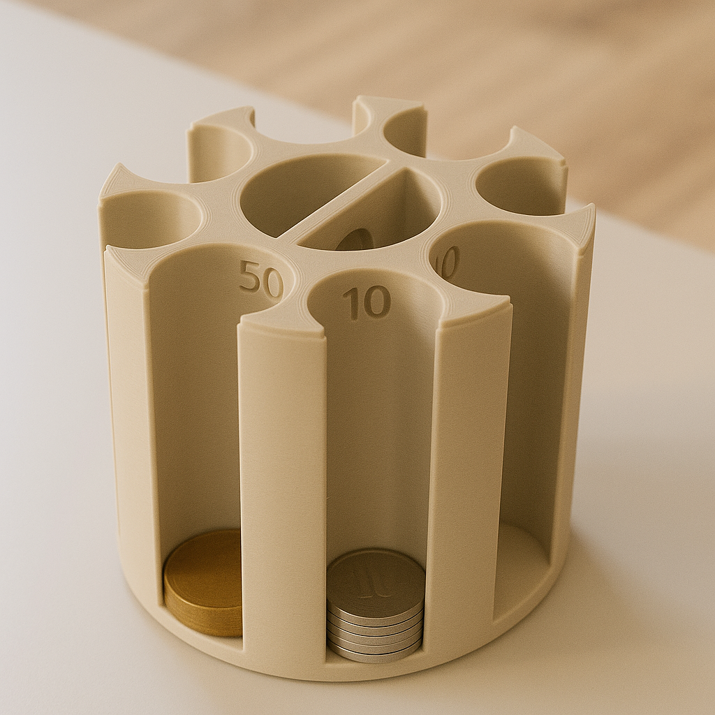 Organizator pentru monede românești - 10 și 50 de bani