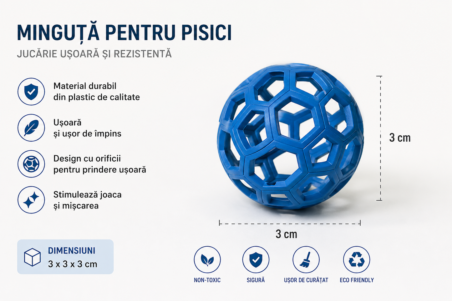 Minge interactivă pentru pisici și câini