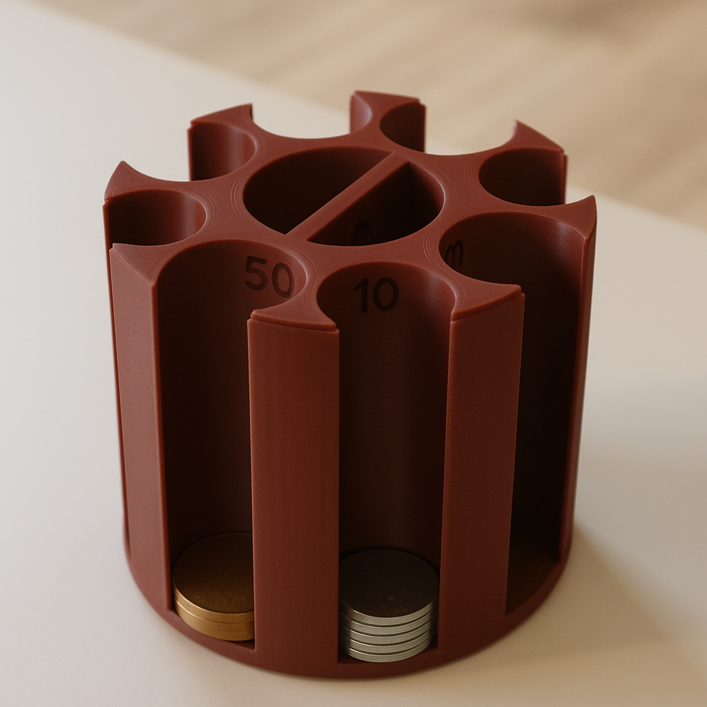 Organizator pentru monede românești - 10 și 50 de bani