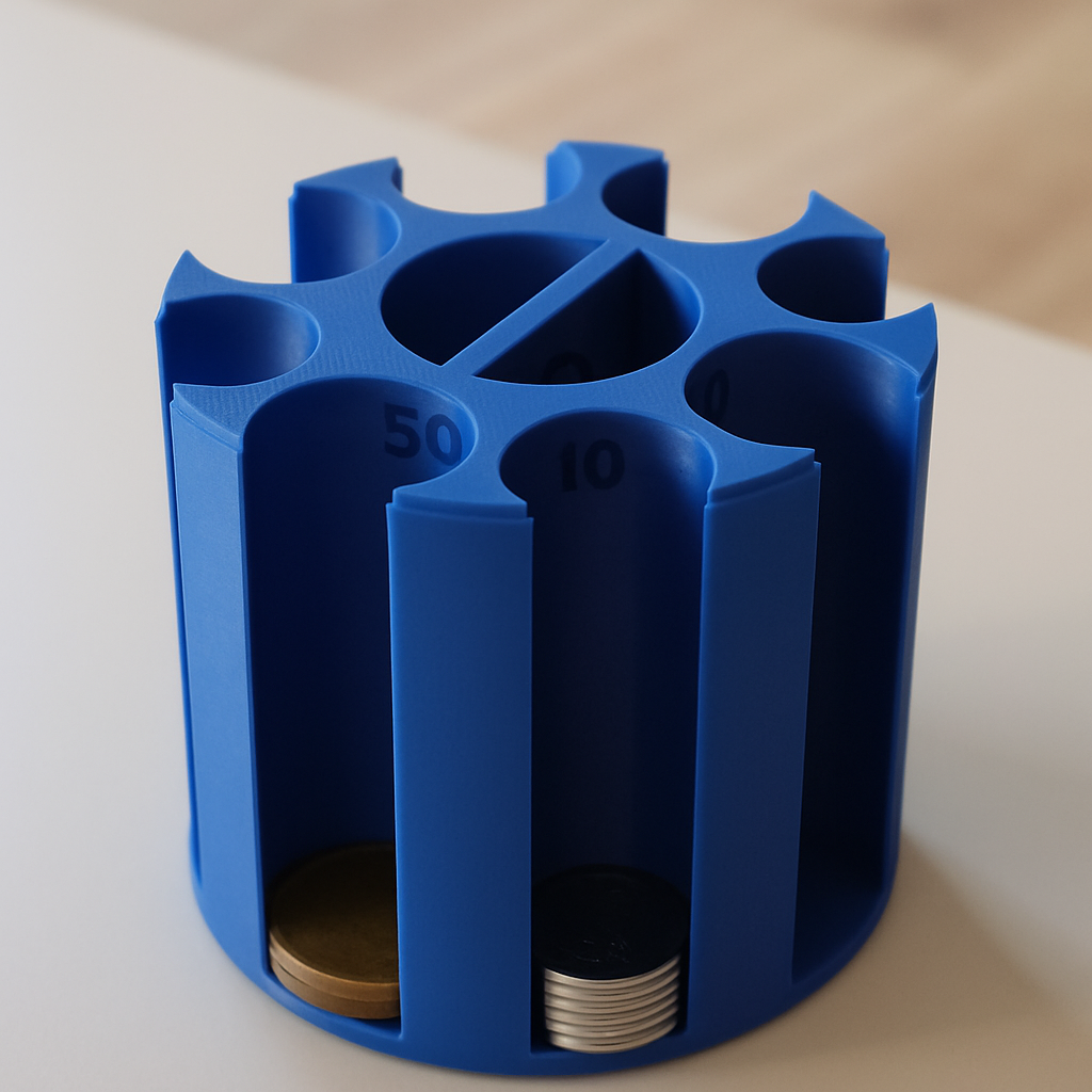 Organizator pentru monede românești - 10 și 50 de bani