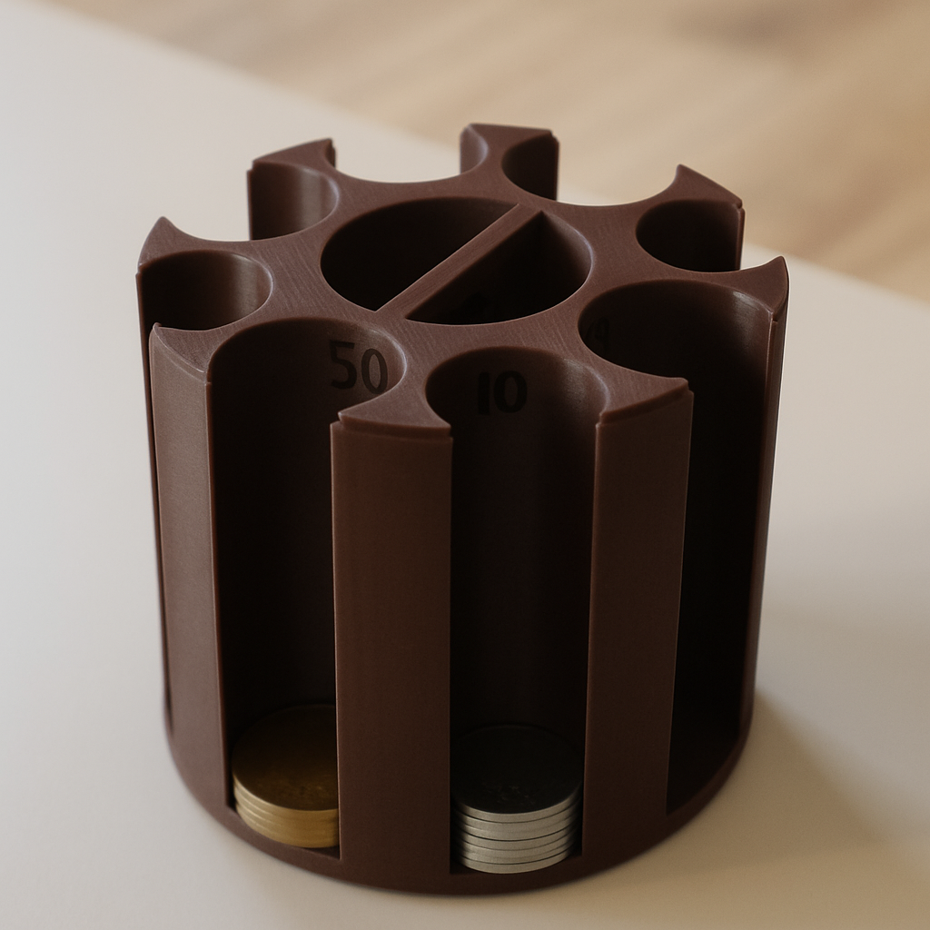 Organizator pentru monede românești - 10 și 50 de bani