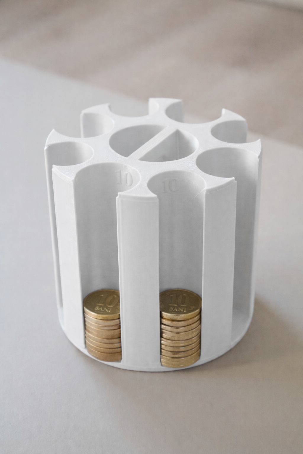 Organizator pentru monede românești - 1, 5, 10 și 50 de bani