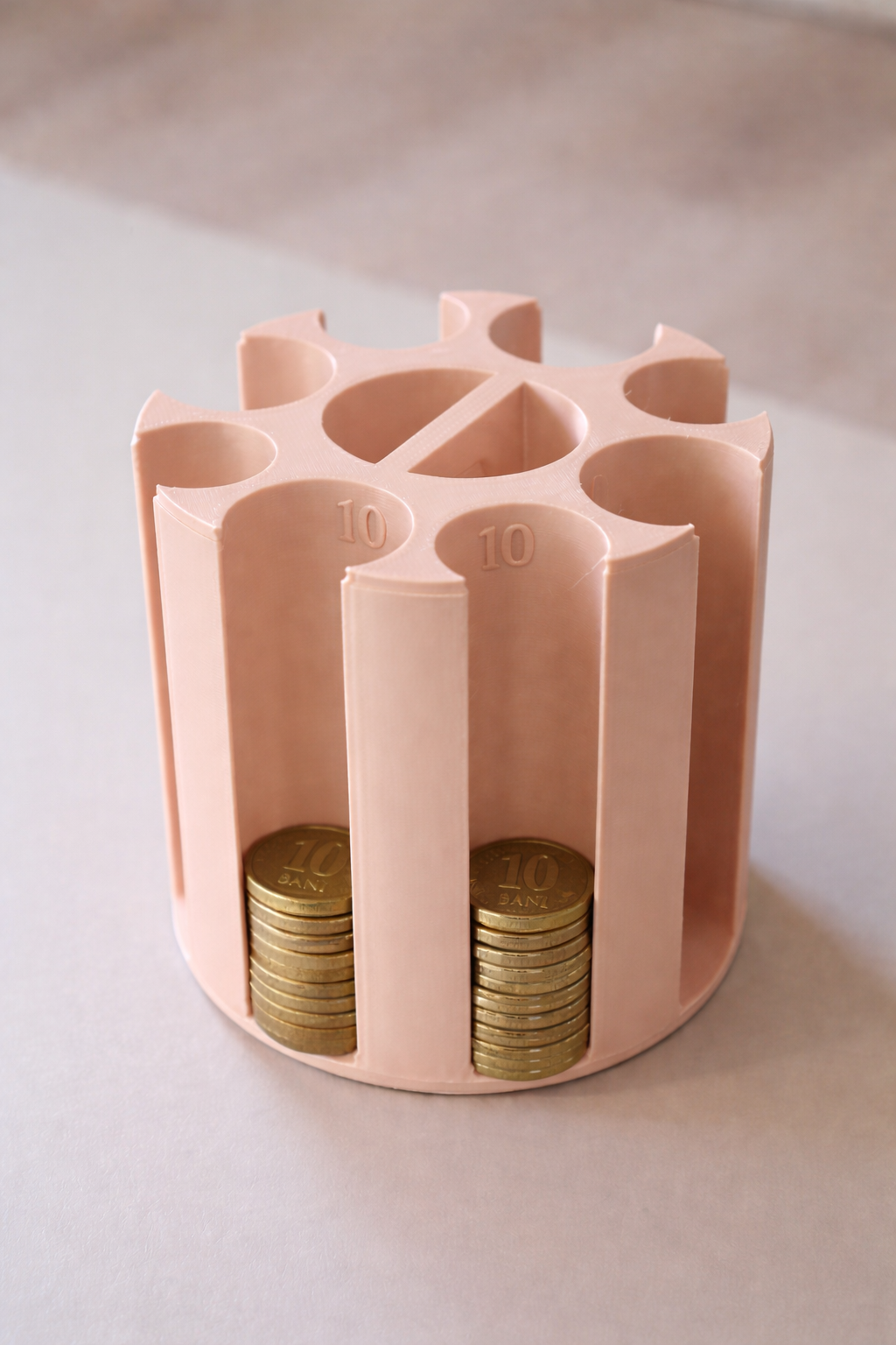 Organizator pentru monede românești - 1, 5, 10 și 50 de bani