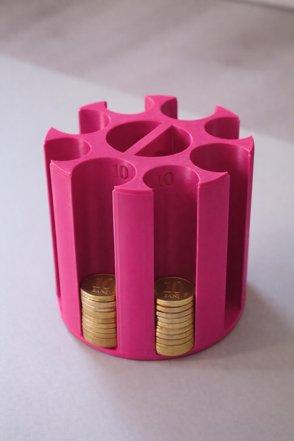 Organizator pentru monede românești - 1, 5, 10 și 50 de bani