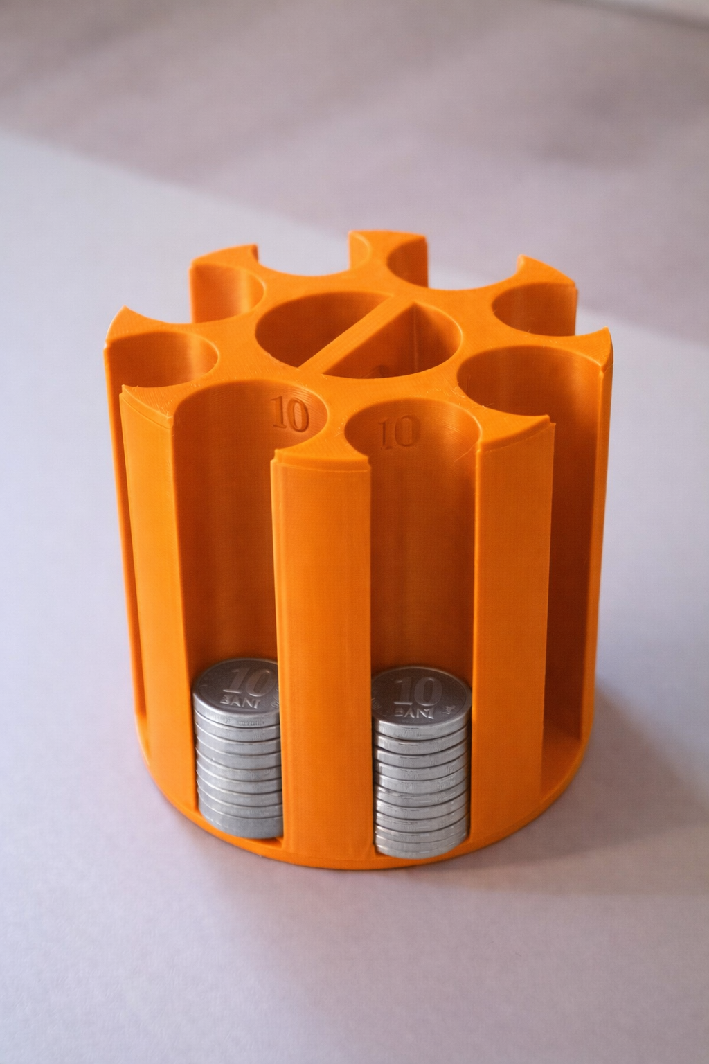 Organizator pentru monede românești - 1, 5, 10 și 50 de bani