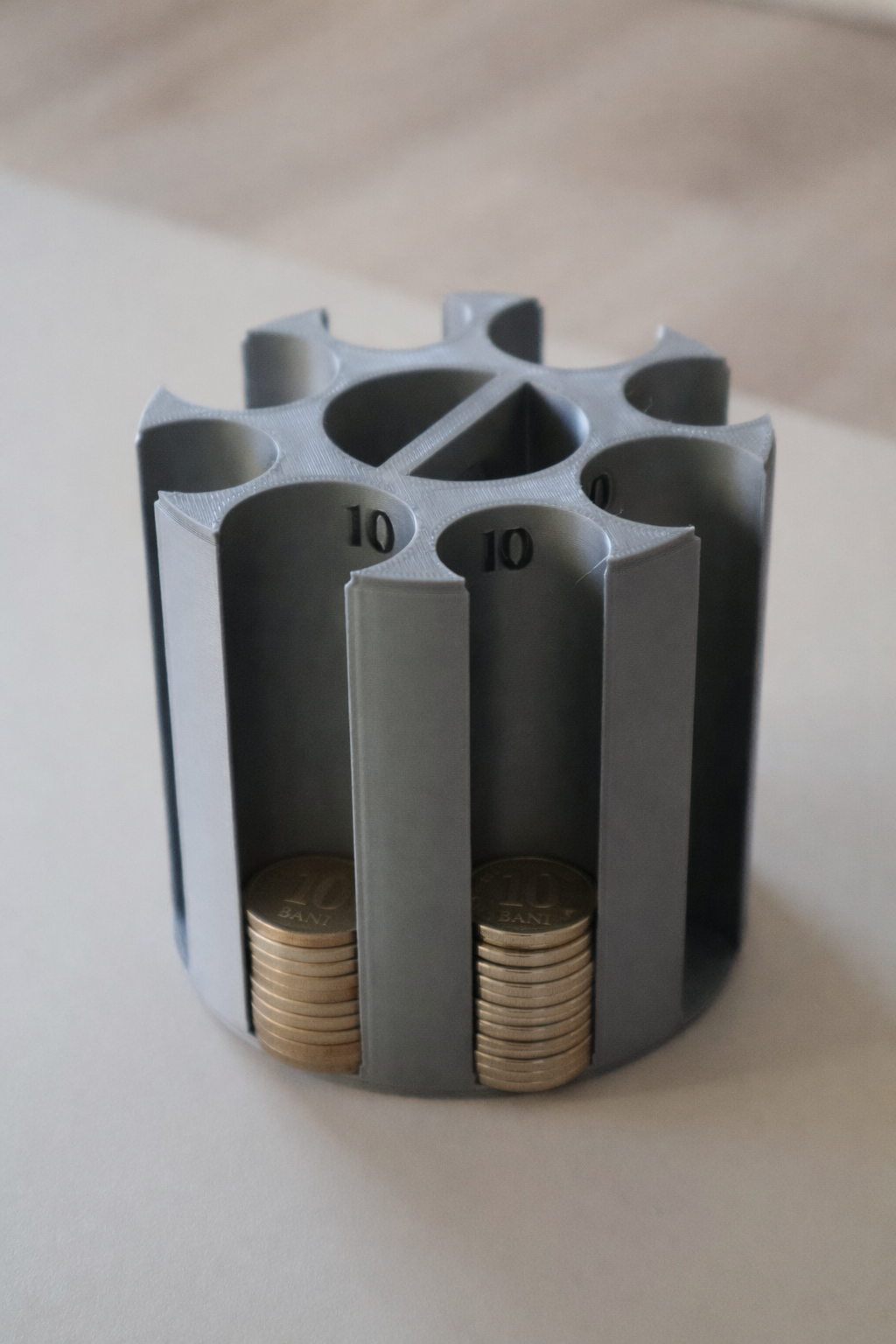 Organizator pentru monede românești - 1, 5, 10 și 50 de bani