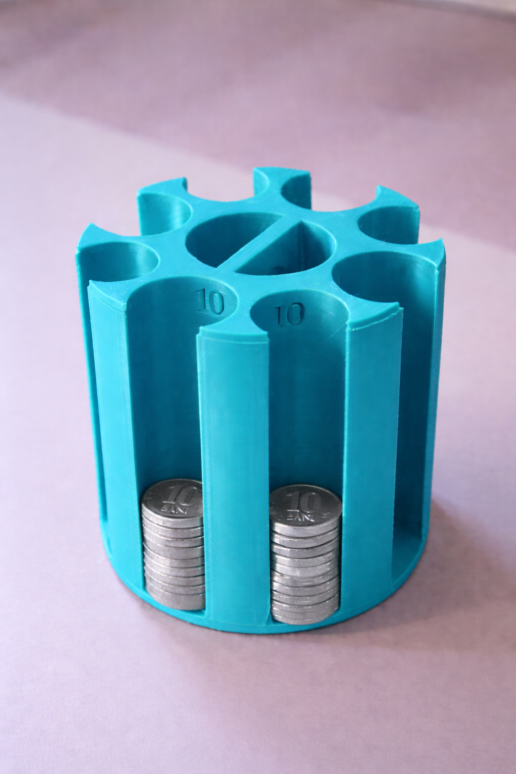 Organizator pentru monede românești - 1, 5, 10 și 50 de bani