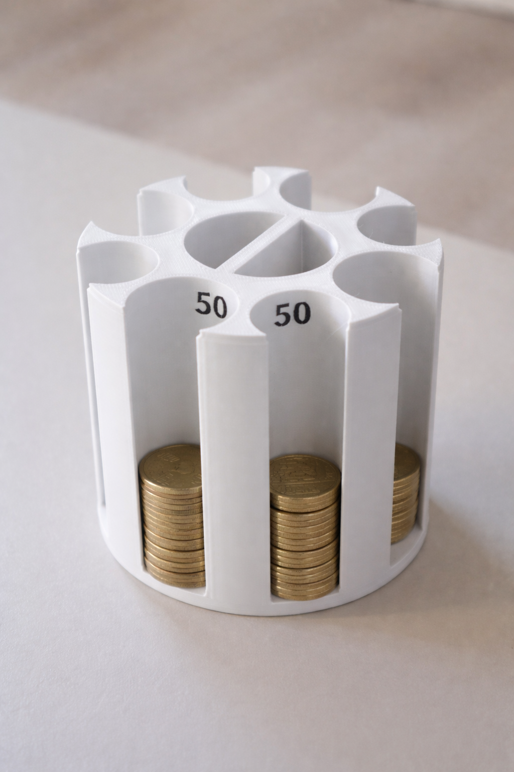 Organizator pentru monede românești - 1, 5, 10 și 50 de bani