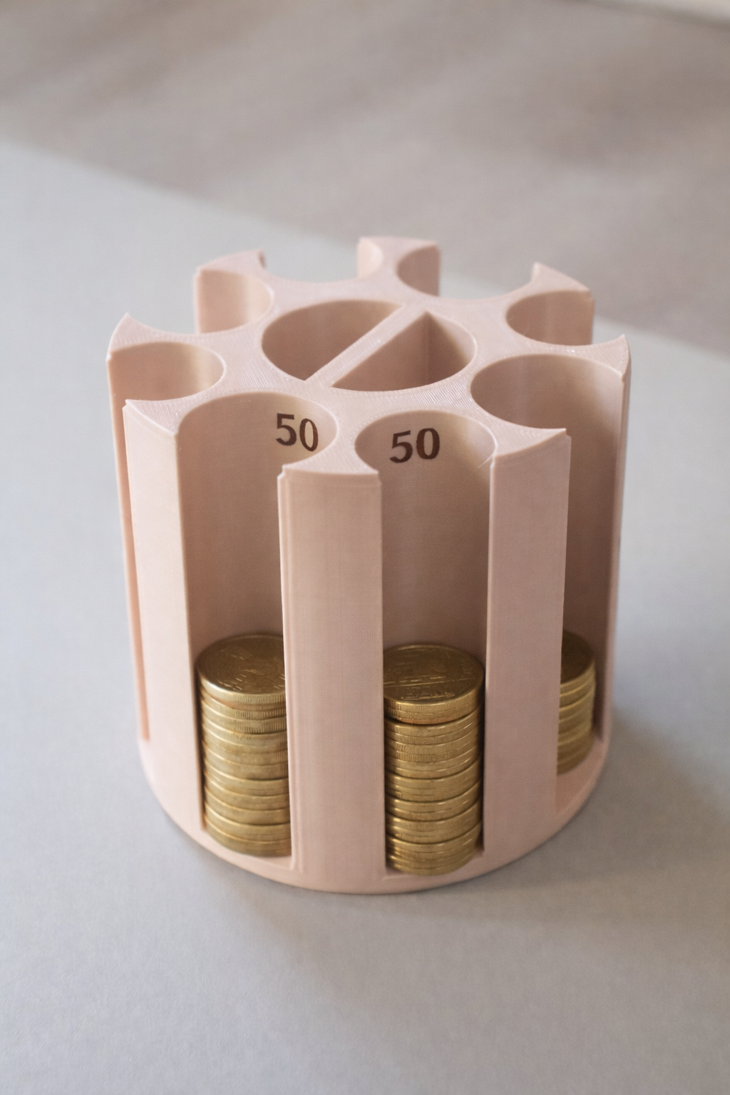 Organizator pentru monede românești - 1, 5, 10 și 50 de bani