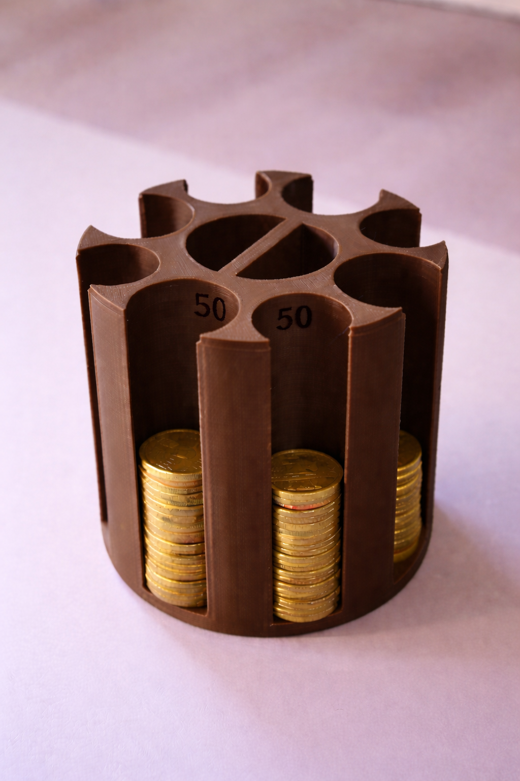 Organizator pentru monede românești - 1, 5, 10 și 50 de bani