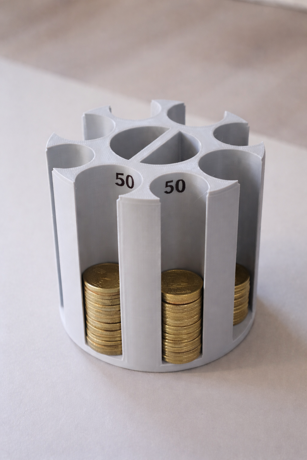 Organizator pentru monede românești - 1, 5, 10 și 50 de bani