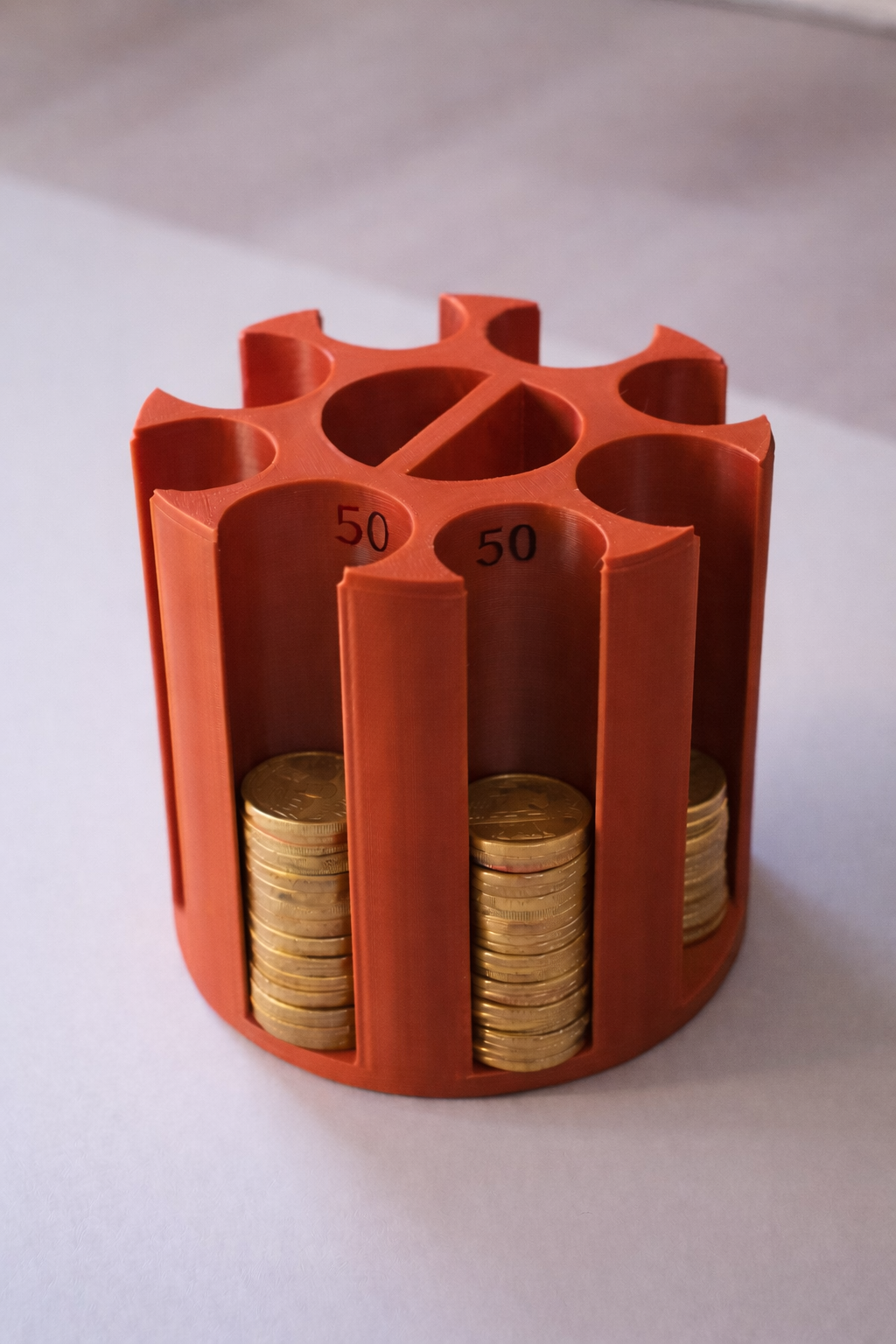 Organizator pentru monede românești - 1, 5, 10 și 50 de bani