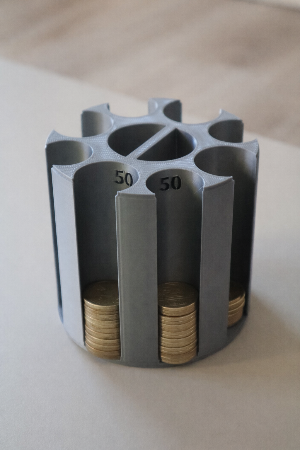 Organizator pentru monede românești - 1, 5, 10 și 50 de bani