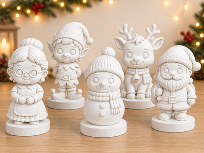 Kit de colorat Figurine de Crăciun