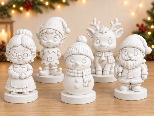 Kit de colorat Figurine de Crăciun