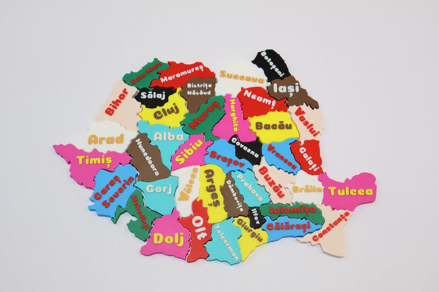 Puzzle educativ - Județele României