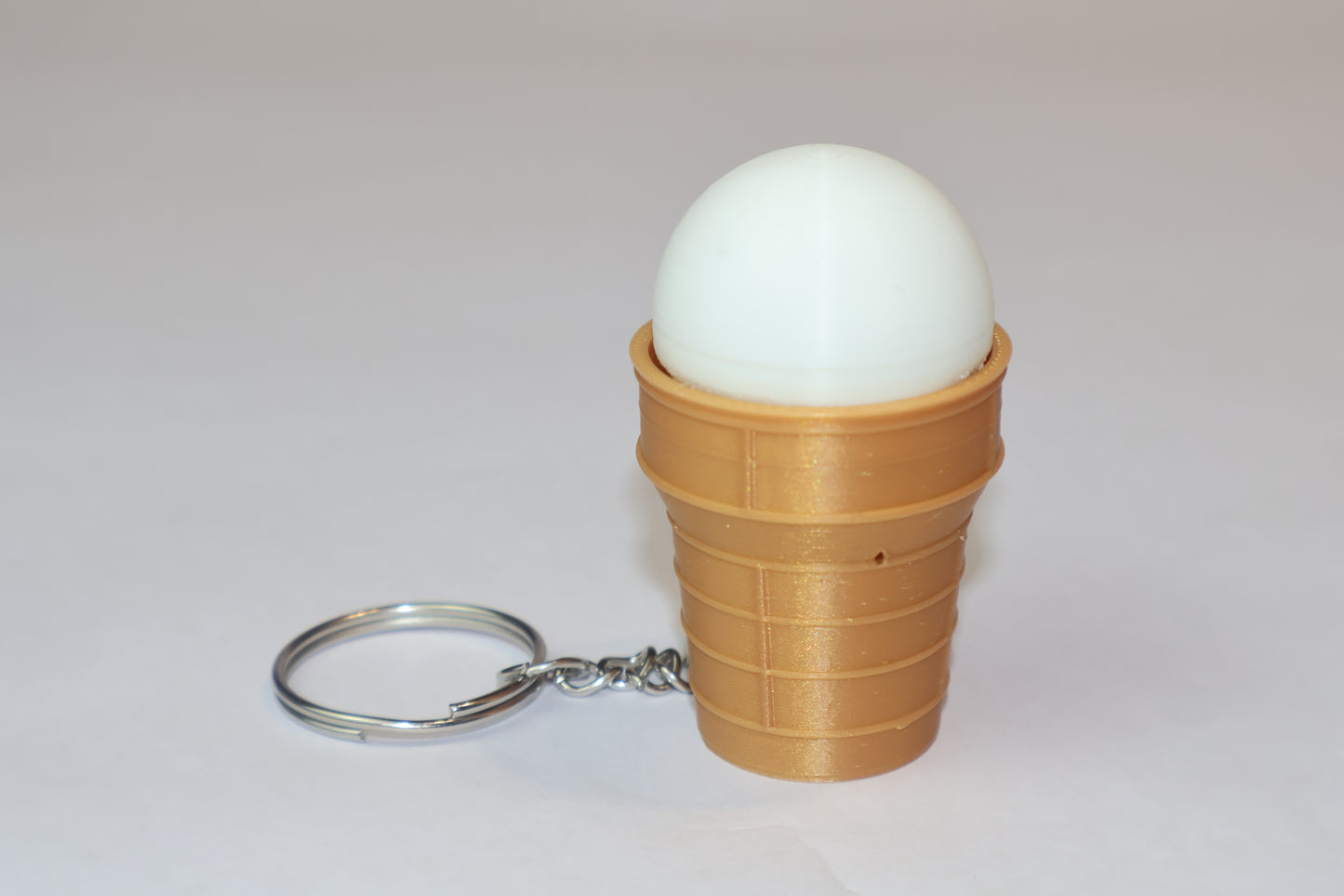 Breloc Fidget Clicker – Înghețată cu Cornet de Vafă