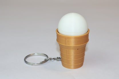 Breloc Fidget Clicker – Înghețată cu Cornet de Vafă