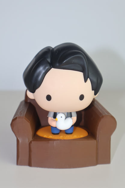 Fotoliu miniatural 3D pentru figurinele Friends McDonald’s