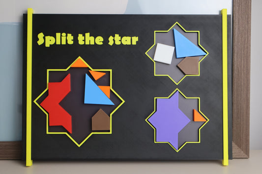 Split the Star - Octagram Brain Teaser
