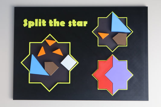 Split the Star - Octagram Brain Teaser