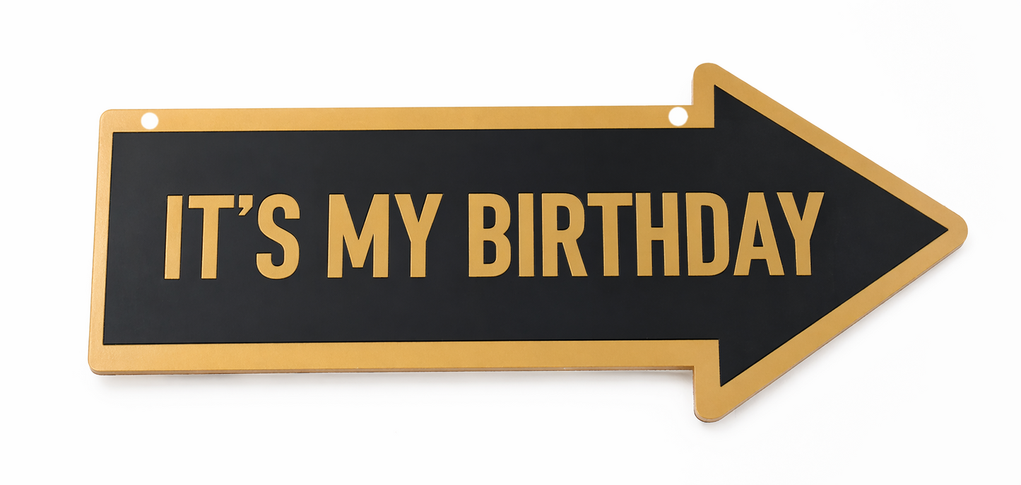 Semn decorativ „It’s My Birthday”
